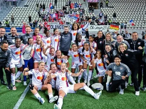 La multilingüe Tiane festeja el nuevo título con el Lyon hablando en francés