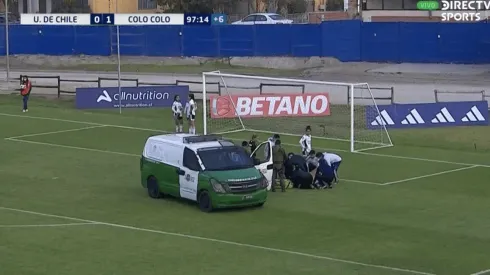 Angustiantes minutos por la lesión de Javiera Grez en el Superclásico entre la U y Colo Colo en el CDA.