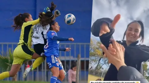 Javi Grez está de alta y visita el entrenamiento en el Monumental