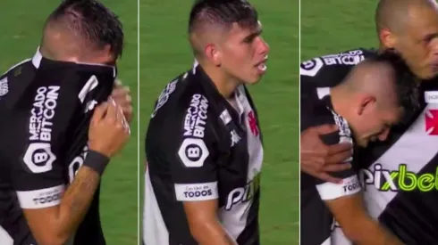 Carlos Palacios pudo hacer un golazo, pero el travesaño se lo impidió. Le dolió en el alma y fue consolado.