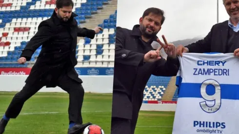 El presidente Gabriel Boric lució sus dotes futboleros en la precordillera y se fue más que regalado