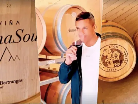 Con AlmaSoul y sus perros: Alexis muestra sus barricas de vino