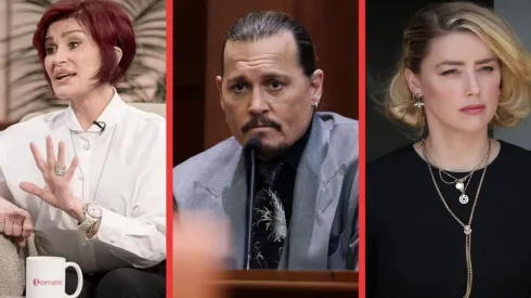 Sharon Osbourne, Johnny Depp y Amber Heard.