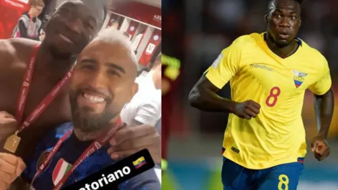 La hinchada ecuatoriana le recordó a Caicedo su foto con el King