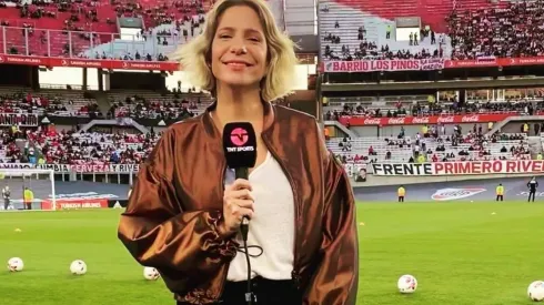 Ángela Lerena fue centro de la polémica en Twitter por sus reclamos por el frío en el estadio Monumental de River Plate