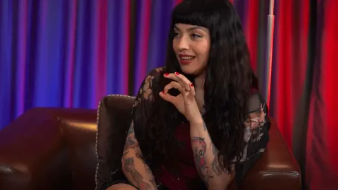 Mon Laferte en el momento más sincero que ha tenido en los últimos días.
