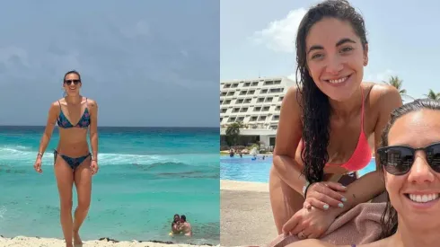 Tiane en sus vacaciones junto a su esposa Sofía