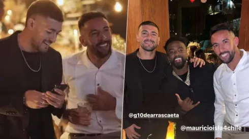 Isla disfrutó junto a la banda del Mengao mientras espera el regreso a Chile