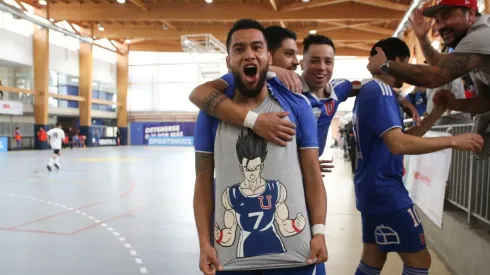 David Ortiz marcó tres goles en el triunfo azul y lo celebró a lo Diego Rivarola.