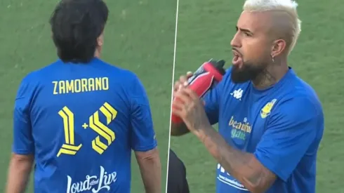 Dorsales clásicos de Zamorano y Arturo Vidal en el amistoso de Miami.