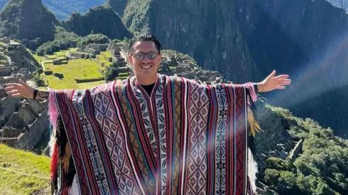 Lapadula conoció Machu Picchu en sus vacaciones.