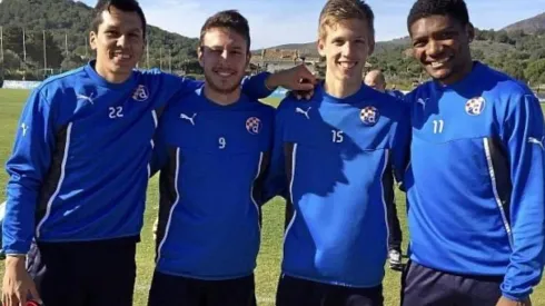 Ángelo Henríquez y Junior Fernandes fueron muy cercanos a Dani Olmo en el Dinamo de Zagreb.
