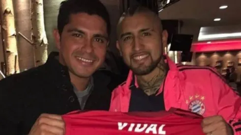 Miguel Riffo y Arturo Vidal mantienen una gran relación desde Colo Colo.