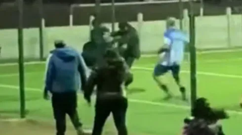 El árbitro Fernando Díaz fue agredido en pleno partido