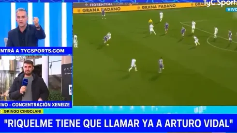Cingolani urgió a Riquelme para que llame a Vidal