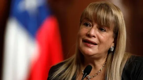 La Ministra Vocera de la Corte Suprema, Ángela Vivanco.