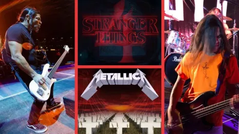 Robert Trujillo y su hijo Tye Trujillo, quien colaboró con Stranger Things 4.