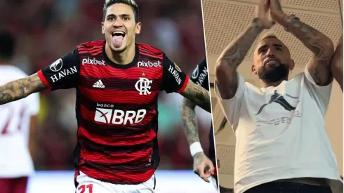 Flamengo recibe al hincha Vidal con goleada y clasificación en Copa Libertadores, a espera del anuncio como fichaje.