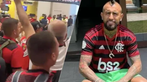 Arturo Vidal llega a Brasil para firmar por el Flamengo y los hinchas ya se vuelven locos
