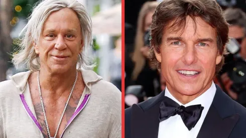 Mickey Rourke y Tom Cruise.