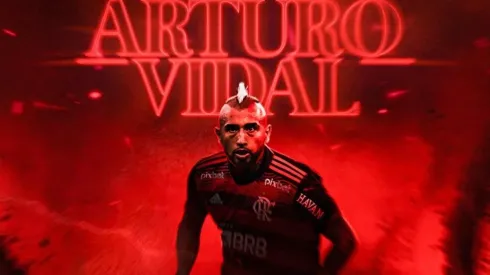 Vidal fue presentado en el Flamengo con la onda de la serie de moda