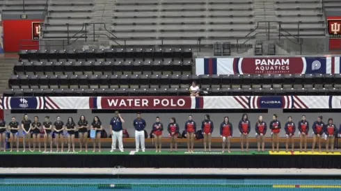 Selección U19 waterpolo antes del duelo con Argentina