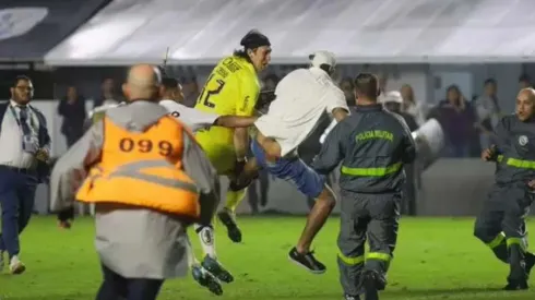 El momento de la agresión a Cassio