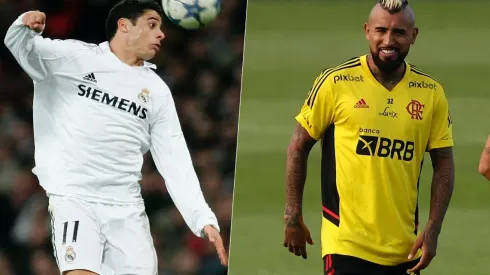 Cicinho no suelta a Arturo Vidal tras su llegada al Flamengo