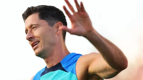 Lewandowski ya entrena con el Barcelona