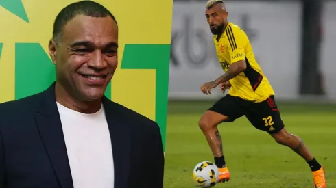 Denilson le deseó lo mejor a Vidal para su etapa en Flamengo.