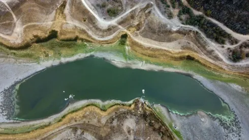 Sequía lago Peñuelas (marzo 2022)
