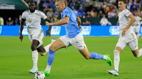 Haaland debutó y demoró menos de 15 minutos en anotar su primer gol con los Citizens.