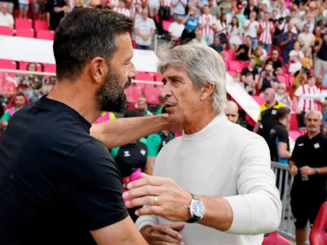 El cariñoso reencuentro de Van Nistelrooy con Manuel Pellegrini