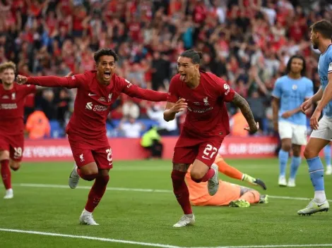 Darwin Núñez le da el título de la Community Shield al Liverpool