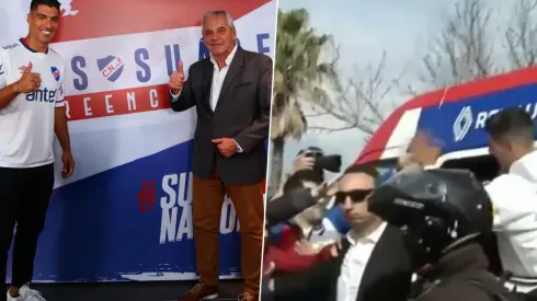 Luis Suárez recibe amor de la fanaticada de Nacional.