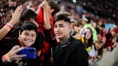 Erick Pulgar ya siente el cariño de la hinchada de Flamengo.
