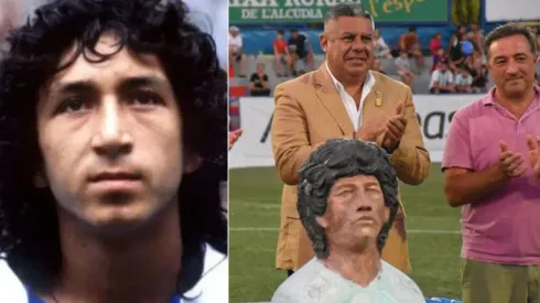 La estatua de Maradona presentada en torneo de L'Alcudia