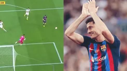 Lewandowski debutó en la redes con el Barcelona