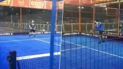 Partido de pádel entre el Presidente Boric y el ministro Jackson.