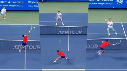 El joven tenista español, que todavía no tiene 20 años, perdió en Cincinnati pero dejó un puntazo increíble.