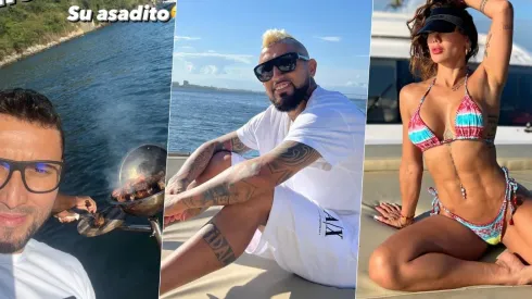 Arturo Vidal se tomó un tiempito para el relajo en medio de su agitada agenda con el imbatible Flamengo