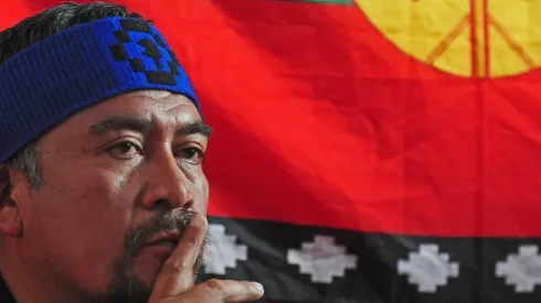 Héctor Llaitul está detenido en Concepción.