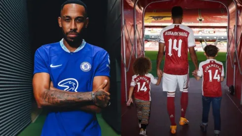 En su presentación con Chelsea, el brazo derecho de Aubameyang lució el especial tatuaje que le recuerda su paso por el Arsenal.