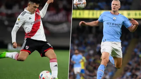 Pablo Solari marca triplete el mismo día de Haaland y lo destacan en Argentina.