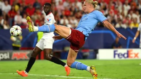 Erling Haaland marcó un doblete en su debut en la Champions League con el Manchester City