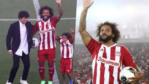 Marcelo tuvo una presentación digna de un jugador de su talla en el Olympiacos de Grecia.
