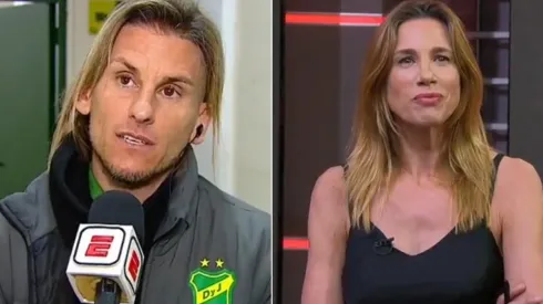 El cruce de Alina Moine y Sebastián Beccacece en vivo dio mucho que hablar en Argentina.