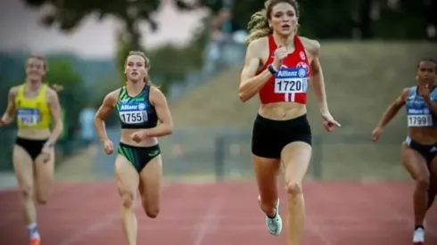 Martina Weil compitiendo en Bélgica