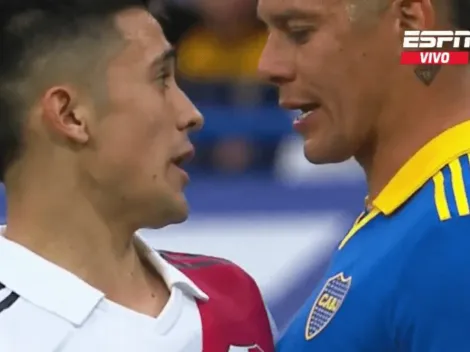 ¡Pura tensión! El roce de Solari y Rojo en el Boca vs. River