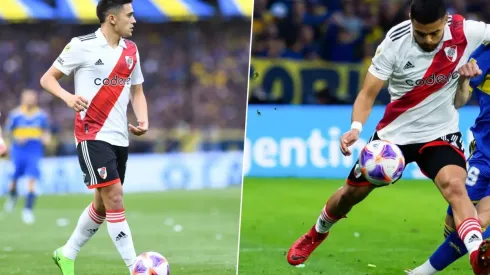 Paulo Díaz y Pablo Solari no pudieron lucir ante Boca Juniors.
